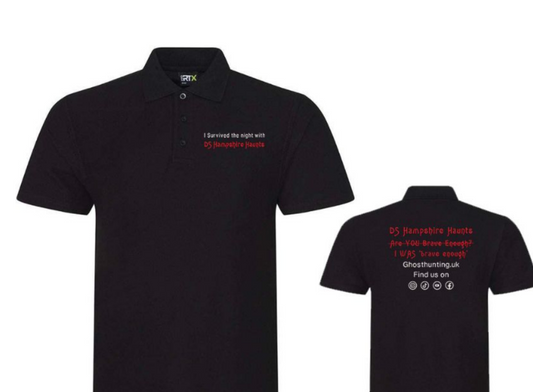 Ghosthunting UK Polo Shirt | Stylish Apparel for Paranormal Enthusiasts